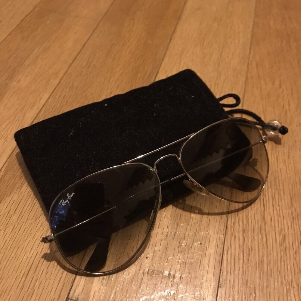 Ray Ban Aviator Gradient Light Grey Unisex Sunglasses RB3025 003/32 58 14